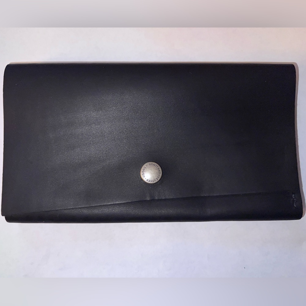 SOLD Portland Leather Goods Smooth Black Rancher Wallet